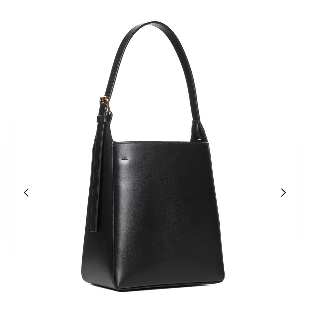 A.P.C. Black Leather Bucket Bag